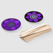 Éventail Parapluie violet & coeurs .7 (Non-assemblé)