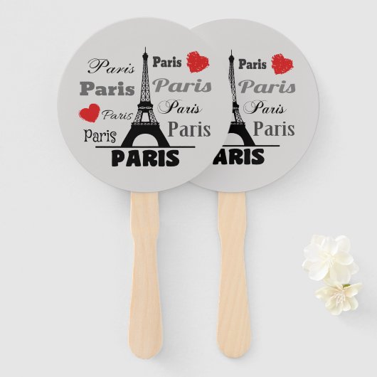Éventail Paris (Devant et derrière)