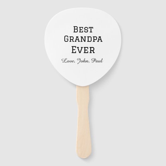 Éventail Paris grand-père jamais grand-père cadeaux nom sim (Devant)