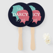 Éventail Parle Darcy à moi IV (Devant et derrière)