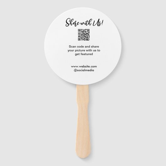 Éventail Partagez votre image numérisation QR code ajouter  (Devant)