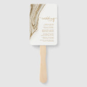 Éventail Parties scintillant Abstraite Strata Wedding Party (Dos)