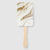 Éventail Parties scintillant Abstraite Strata Wedding Party (Devant)