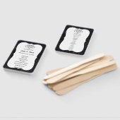 Éventail Parties scintillant noire Infinity Coeur Mariage P (Non-assemblé)