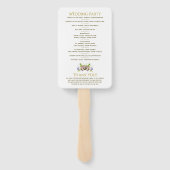 Éventail Pastel Bouquet Printemps Floral Programme de maria (Dos)