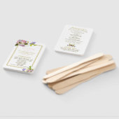 Éventail Pastel Bouquet Printemps Floral Programme de maria (Non-assemblé)