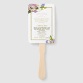 Éventail Pastel Bouquet Printemps Floral Programme de maria (Devant)