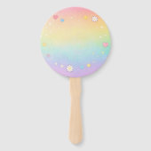 Éventail Pastel Neurodivergent & Proud Party Fan (Dos)
