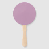 Éventail Pastel Violet & Rose Clair | Texte Moderne Éditabl (Dos)