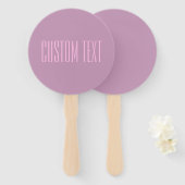 Éventail Pastel Violet & Rose Clair | Texte Moderne Éditabl (Devant et derrière)