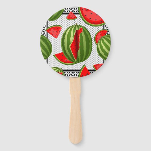 Éventail Pastèque Palestine - Slice (Dos)