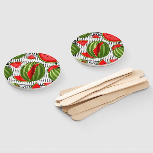 Éventail Pastèque Palestine - Slice (Non-assemblé)