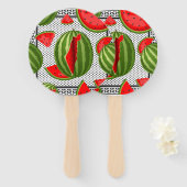 Éventail Pastèque Palestine - Slice (Devant et derrière)