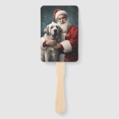 Éventail Pasteur anatolien avec Noël du Père Noël (Devant)