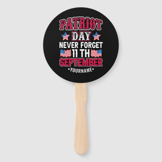 Éventail Patriot Day Never Forget 9 11 (Devant)