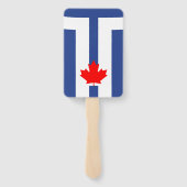 Éventail Patriotic set of hand fans with flag of Toronto (Dos)