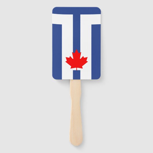 Éventail Patriotic set of hand fans with flag of Toronto (Dos)
