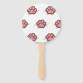 Éventail Paw à chat mignonne "MEOW" Calligraphie - adorable (Dos)