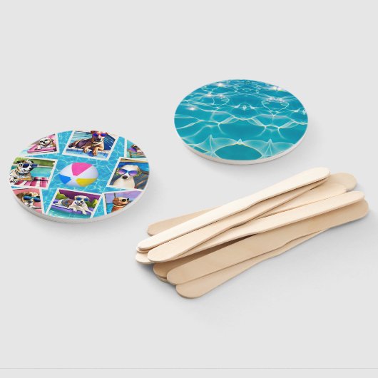 Éventail Pawty de piscine (Non-assemblé)