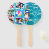 Éventail Pawty de piscine (Devant et derrière)