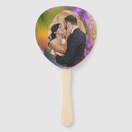 Éventail paysage Imaginaire, tropique - mariage photo (Devant)