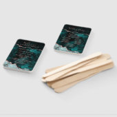 Éventail Peacock Green Rose Gold Mariage programme de cérém (Non-assemblé)