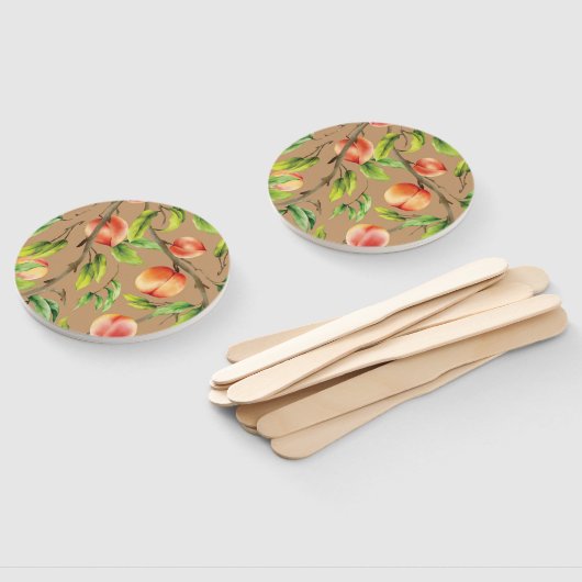 Éventail Pêches sur l'arbre (Non-assemblé)