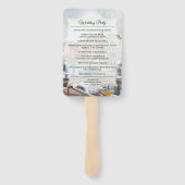 Éventail Peintures de Venise, Italie (Dos)