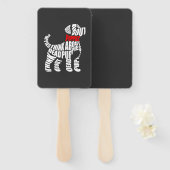 Éventail Pensez aux chiots blancs MORTS (Devant et derrière)