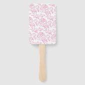 Éventail Peony Elegance Wedding Programme (Dos)