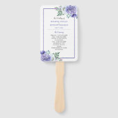 Éventail Peony Passion Floral Wedding Programme Fans (Devant)