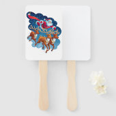 Éventail Père Noël Sleigh Adventure (Devant et derrière)