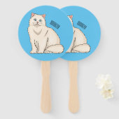 Éventail Persian cat (Devant et derrière)