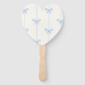 Éventail Personalized Blue Bow Coquette Name Aesthetic (Dos)