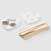 Éventail Personalized Blue Bow Coquette Name Aesthetic (Non-assemblé)