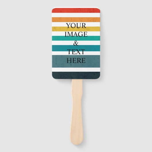 Éventail Personalized Custom Your Own Photo & Text  (Devant)