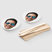 Éventail Personalized Face Birthday Favors Bachelor Party  (Non-assemblé)