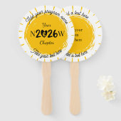 Éventail Personalized New Year Book Lover Gift (Devant et derrière)