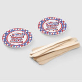 Éventail Personalized USA 250–Patriotic Retro Marquee (Non-assemblé)