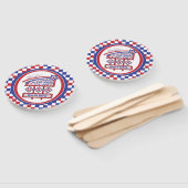 Éventail Personalized USA 250–Patriotic Retro Marquee (Non-assemblé)