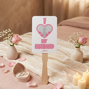 Éventail Personnalisé J'aime mon mari – Ajouter une photo e