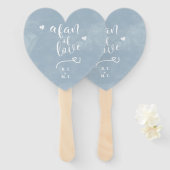 Éventail Personnalisé Un Ventilateur D'Amour Calligraphie A (Devant et derrière)