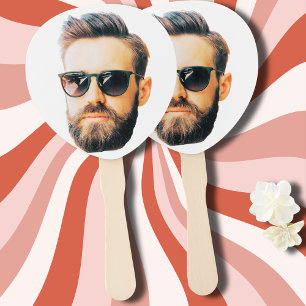 Éventail Personnalisé Visage Anniversaire Faveurs Bachelor 