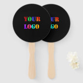 Éventail Personnalisez Votre Logo Professionnel Ventilateur (Devant et derrière)