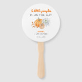 Éventail Petit Baby shower Citrouille Moderne Automne Simpl (Devant)