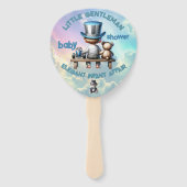 Éventail Petit Baby shower Gentleman | (Devant)
