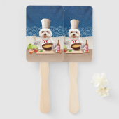 Éventail Petit Chien Chef (Devant et derrière)