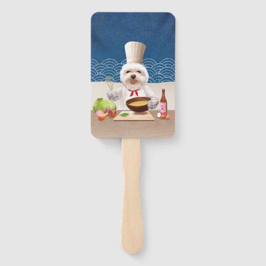 Éventail Petit Chien Chef (Dos)