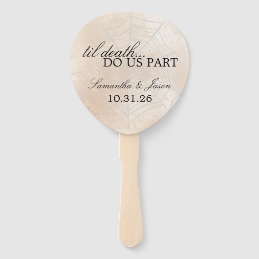 Éventail Petit couple éffrayant (Dos)