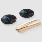 Éventail Peur d'Halloween Rottweiler (Non-assemblé)